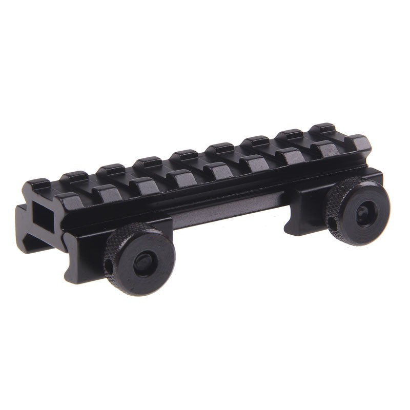thumbnail image 2 of See Through Flat-Top Riser Rifle Base 14 Slots Picatinny Weaver Scope... 2 of 11