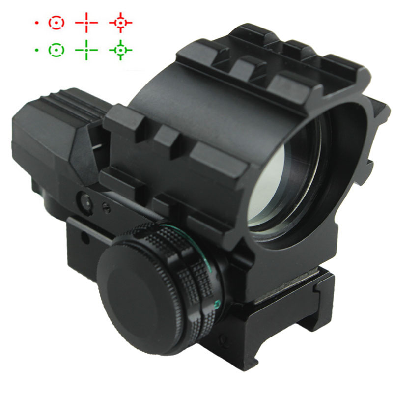 Free Shipping Tactical 1X33 Red And Green Dot Reflex Sight with four